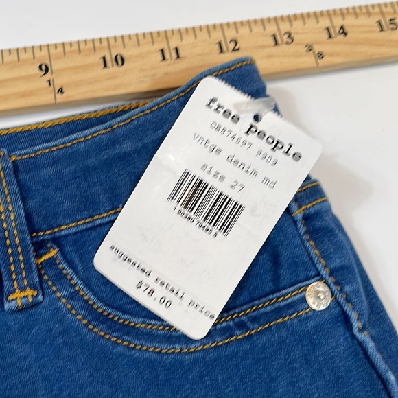 Free People Jeans NWT Size 27 Destructed - Picture 5 of 11